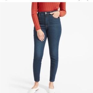 NWOT- EVERLANE Dark Wash High Rise Ankle Jeans